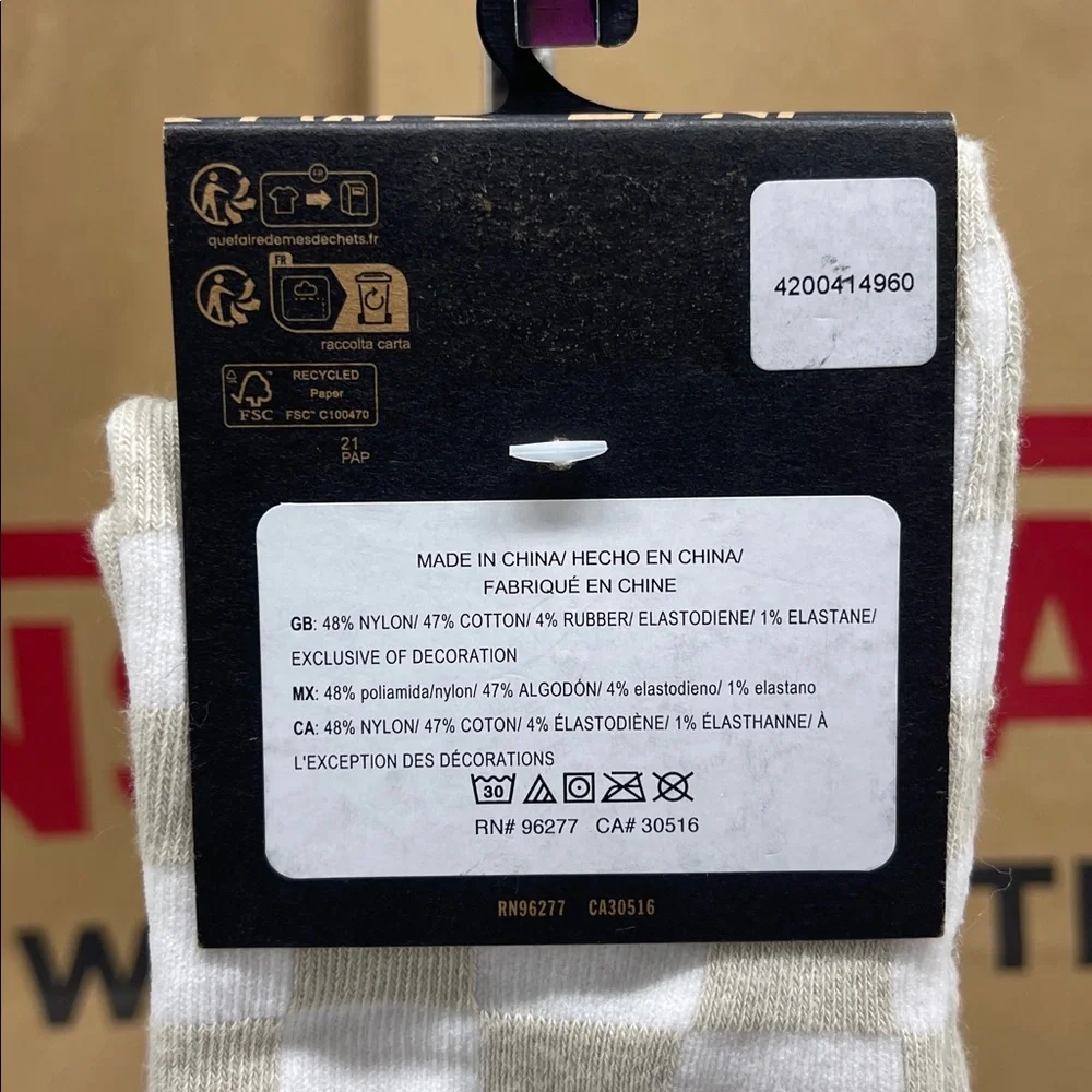 VANS "Off The Wall" Crew socks Checkerboard 
Vans socks (1 pair) - Picture 6 of 16